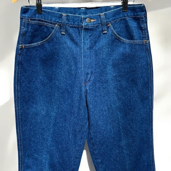 🌻WRANGLER Western Blue Jeans Tagged 34x31 MADE IN THE USA - Picture 5 of 6